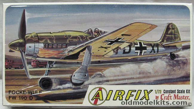 Airfix 1/72 Focke-Wulf FW-190D Black Side Issue Craftmaster, 1223-50 plastic model kit